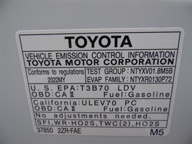 2022 Toyota Corolla LE White 1.8L AT #Z23181